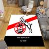 1. Tappeto Quadrato a Fantasia Flanella FC Köln, Tappeto da Area, Tappeto per Soggiorno Camera da Letto Divano Sala Giochi Decorazione, Tappetino Antiscivolo