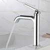 Tuqiu New Basin Faucet Black Chrome Basin Faucet Cold And Hot Brass Mixer Sink Tap Single Lever Deck Mounted Water Tap