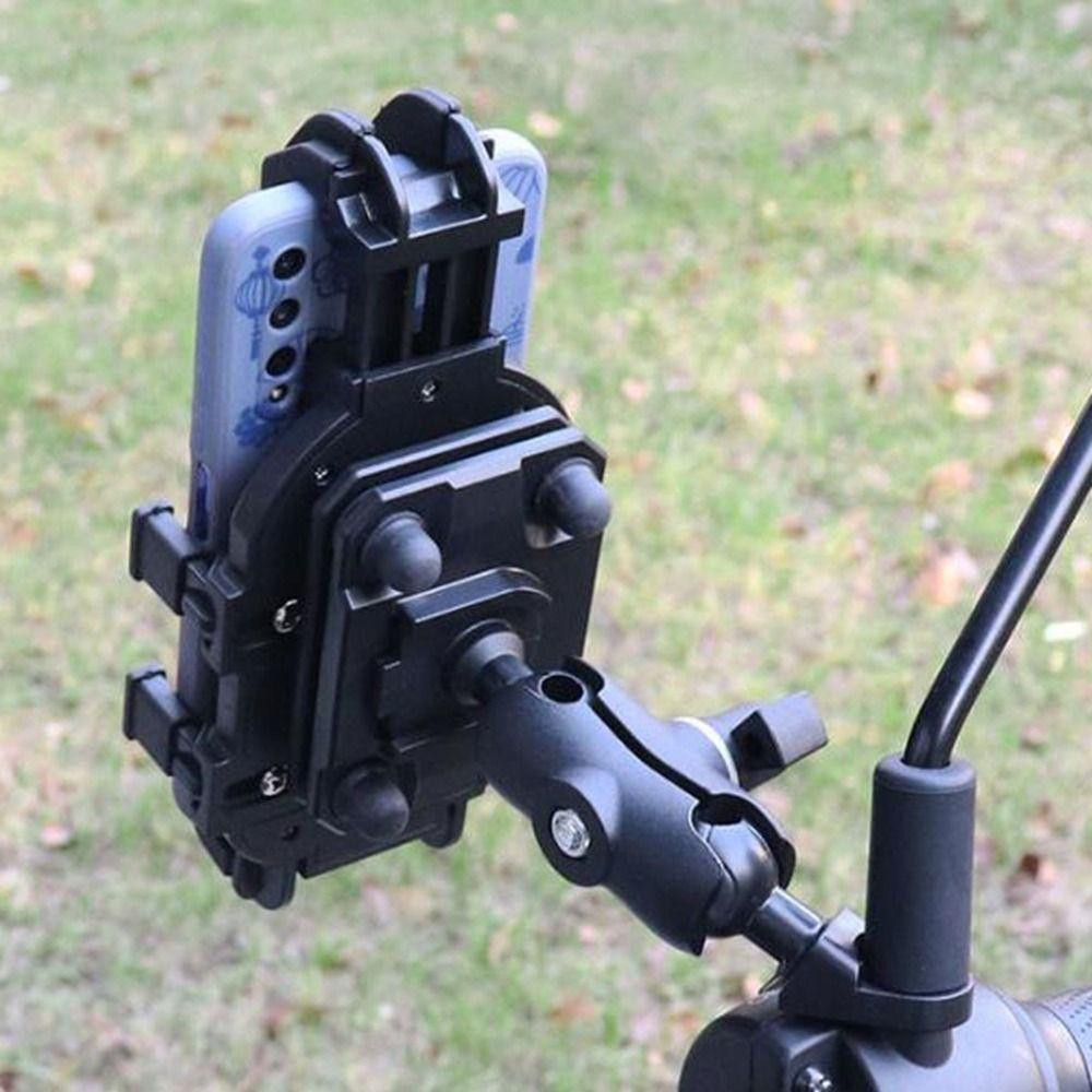 Eight Claw Fixed Motorcycle Phone Holder 360° Rotation Navigation Stand  Rear View Mirror