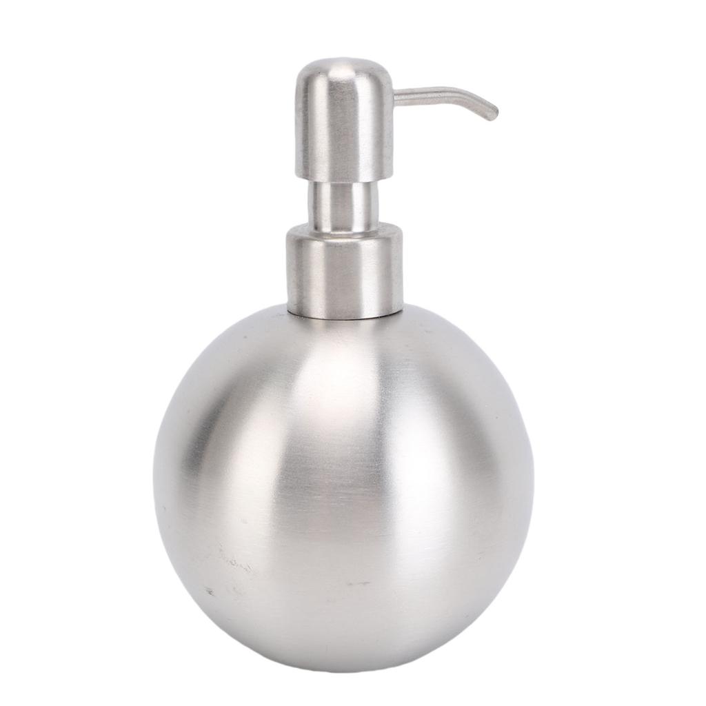 500ml Kugelförmiger Seifenspender Nachfüllbare Edelstahl-Lotionsflasche für Badezimmer-Toilettenartikel