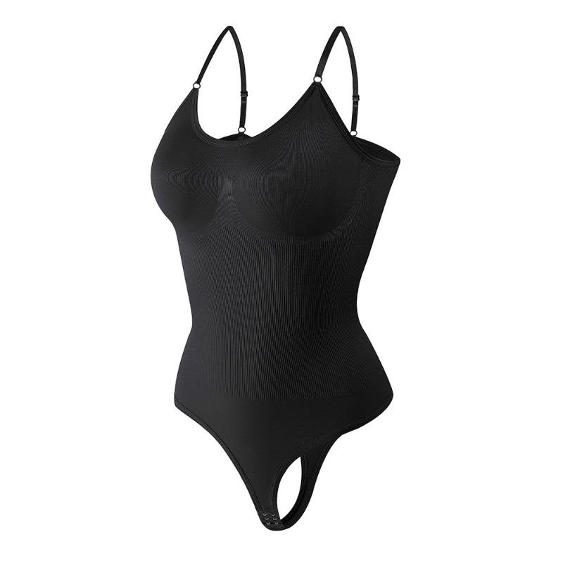 Adjustable Strap Tummy Control Bodysuit Shaper S