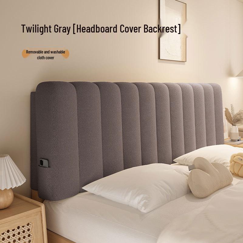 Pernă de tăblie crem stil tatami din lână teddy de înaltă calitate - Pernă de spătar lavabilă și moale