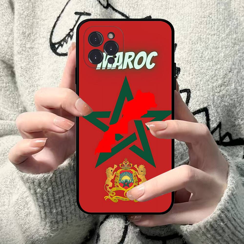 Maroc M-Marokko Flagge Für IPhone 17 16 15 14 13 12 11 Pro Max 13 17Air Stoßfest Weiche Handyhüllen Coque