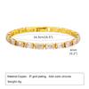 Square Tennis Bracelet, Princess Cut Cubic Zirconia Bracelet for Women Bangle 4mm