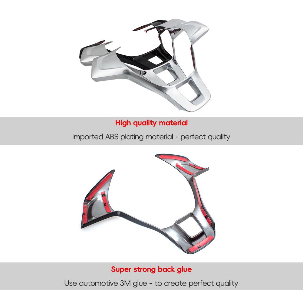 Car Steering Wheel Cover Trim Sticker for Volkswagen VW Golf 7 GTI MK7 POLO 2014 2015 Jetta MK6 2015 2016 Interior Accessories