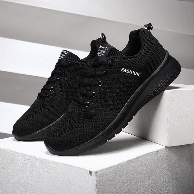 

МОДНАЯ ОБУВЬ, мужские дышащие спортивные кроссовки, спортивные кроссовки для бега, уличные женские теннисные кроссовки для тренажерного зала 38 чёрный