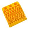 Durable Round Yellow Plastic Drill Bit Holder Rotary Tool Rack Saving Space