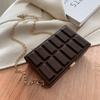Cute chocolate box bag fashion shoulder messenger bag chain small square bag 2025 new personality trend women's bag