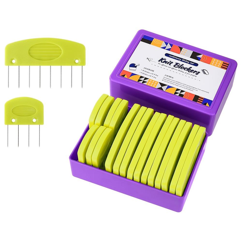 Knitting Blocking Needle Kit Blocking Comb Shaping Tool for Beginners DIY Sewing Crochet Lace Needlework Accessories