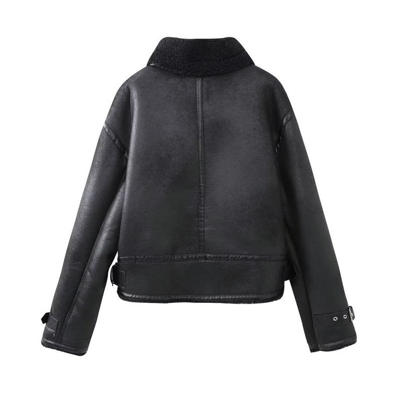 Autumn/Winter Retro Women's Street Fashion Double-sided Belted Jacket Coat