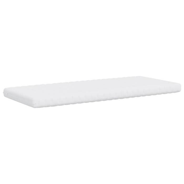 VidaXL Matelas en mousse blanc 80x220 cm 7 zones dureté 20 ILD, matelas de lit, matelas de lit de jour, matelas en mousse 4016654