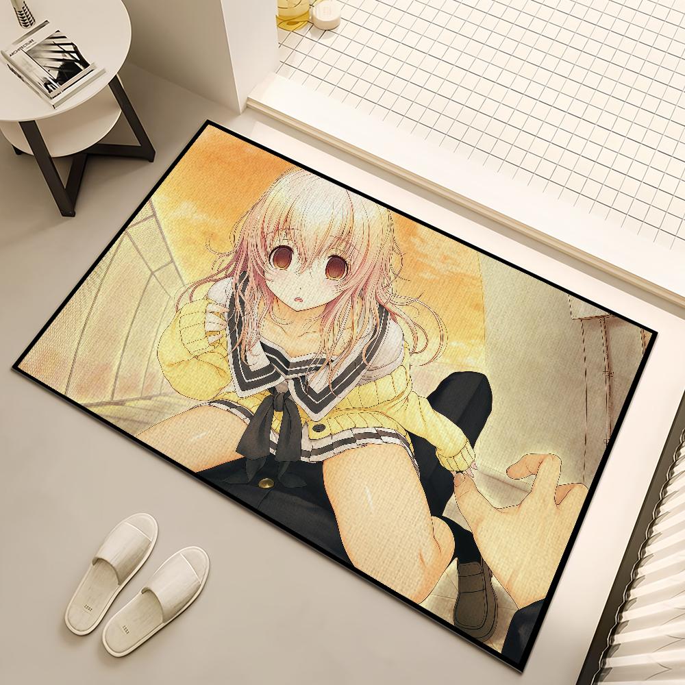 Anime Music M-Mukou Aoi Small Carpet Bedside Kitchen Bath Living Home House Bedroom Floor Mat Doormat Rug Decoration