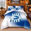 Printed 3Pcs Bedding Set Brighton & Hove Albion Football Pattern Bed Sheet Pillowcase For Bedroom Decor