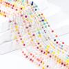 1meter Colorful Ball Beaded Chain Glass Crystal Beads Necklace Chain Accessories for Jewelry Making Components Crafts DIY Supply