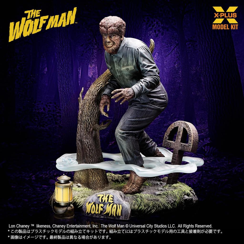 Der Wolfsmensch Lon Chaney als Werwolf Maßstab Unbemalter Kunststoff-Modellbausatz X-PLUS Jr. 1/8