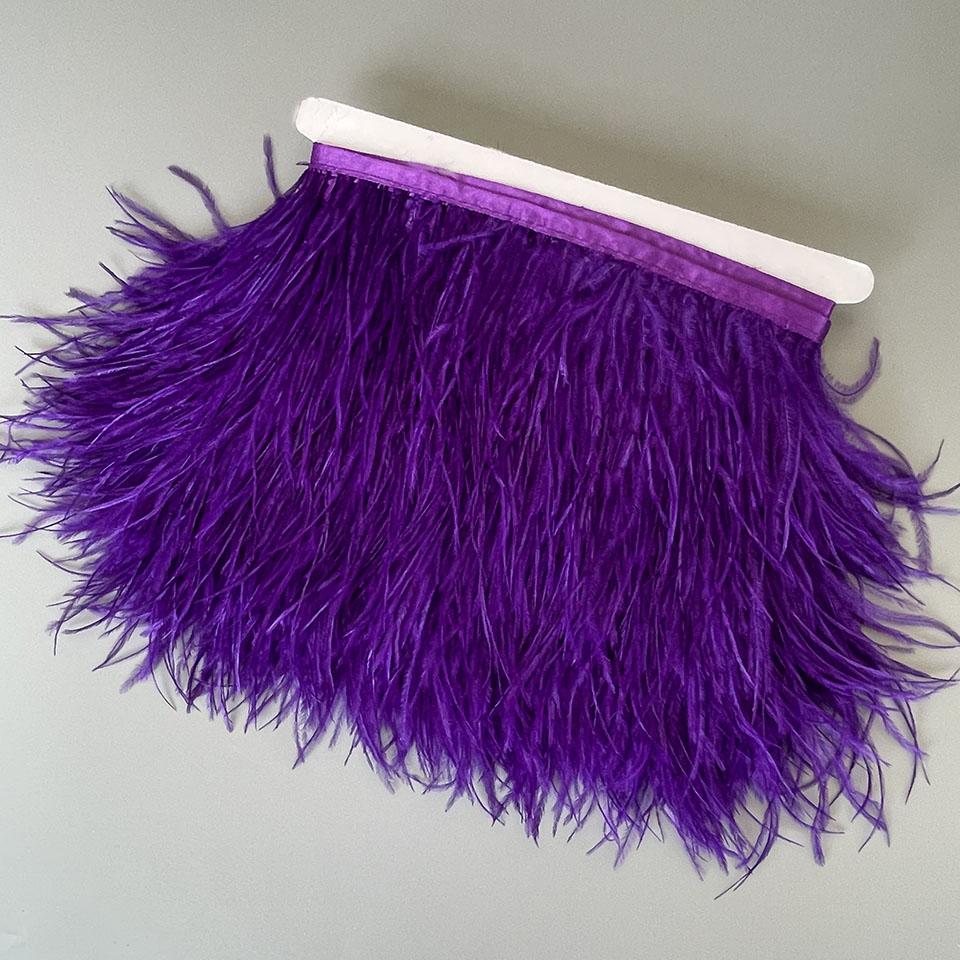 FeatherOstrich Feathers Trim 10 Meter 13-18 CM Feather Plumes Ribbon Selvage For DIY Wedding Dress Decoration Crafts Accessories