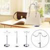 Stainless Steel Bag Clothing Show Shelf Adjustable Polished Metal Display Risers Silver Wallet Holder Stand