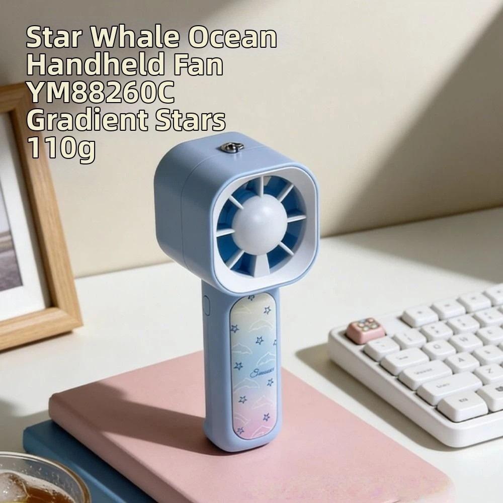 USBRechargeable Pocket Carabiner Fan 3 Gears Cooling Fan Mini Handheld Fan  Summer Essentials Star