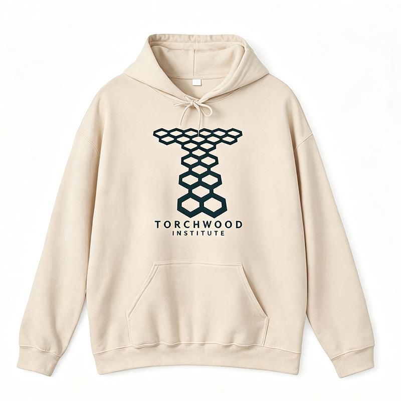 Torchwood Institute Hoodie Doctor Who Sci-Fi TV Show Fan Gift Graphic Pullover Unisex Unisex Cozy Winter Streetwear Autumn