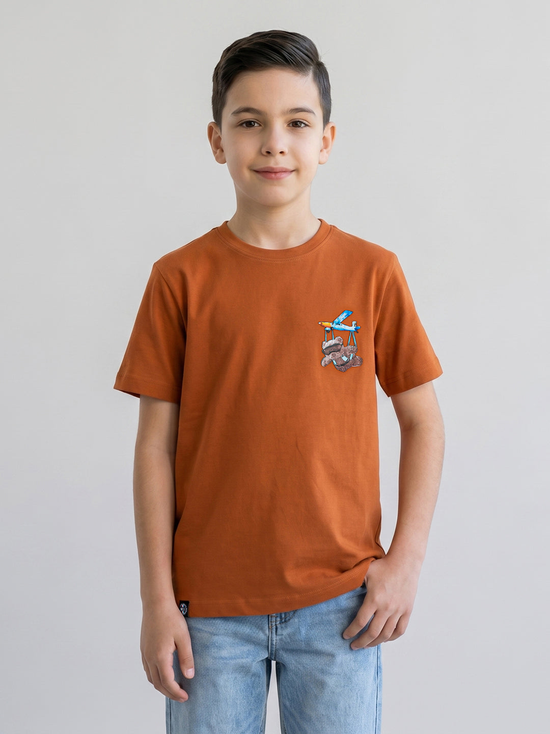 Monte Carlo Boy Oversized Tan Tshirt 5-6 Years