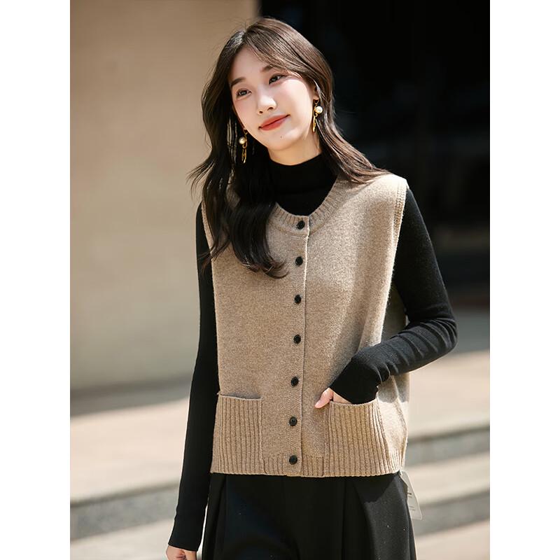 Women's Knitted Sleeveless Vest Cardigan NX864