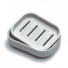Double-Layer Square Japanese Soap Dish with Lid for Bathroom