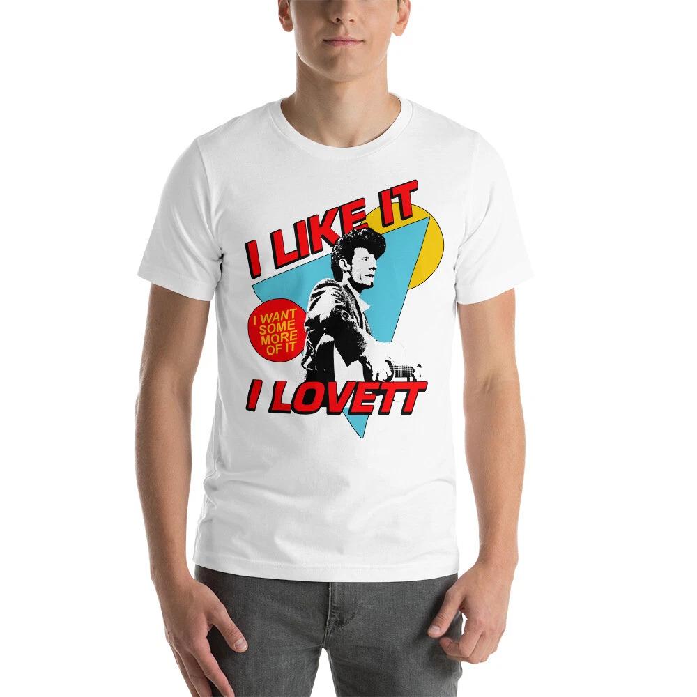 

Lyle Lovett 90s Style Tribute Graphic Tee Shirt Unisex 100% Cotton T-shirt Mens Tees Top L