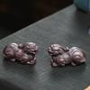 Purple Sand Tea Pet Unicorn Ornaments Handmade Auspicious Beasts Attract Wealth Pixiu Tea Set Accessories Can Be Raised