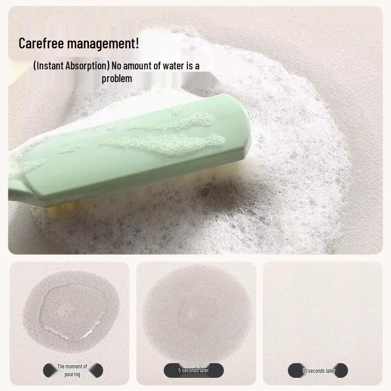 Schnelltrocknende Rutschfeste Badezimmer-Bodenmatte aus Kieselgur