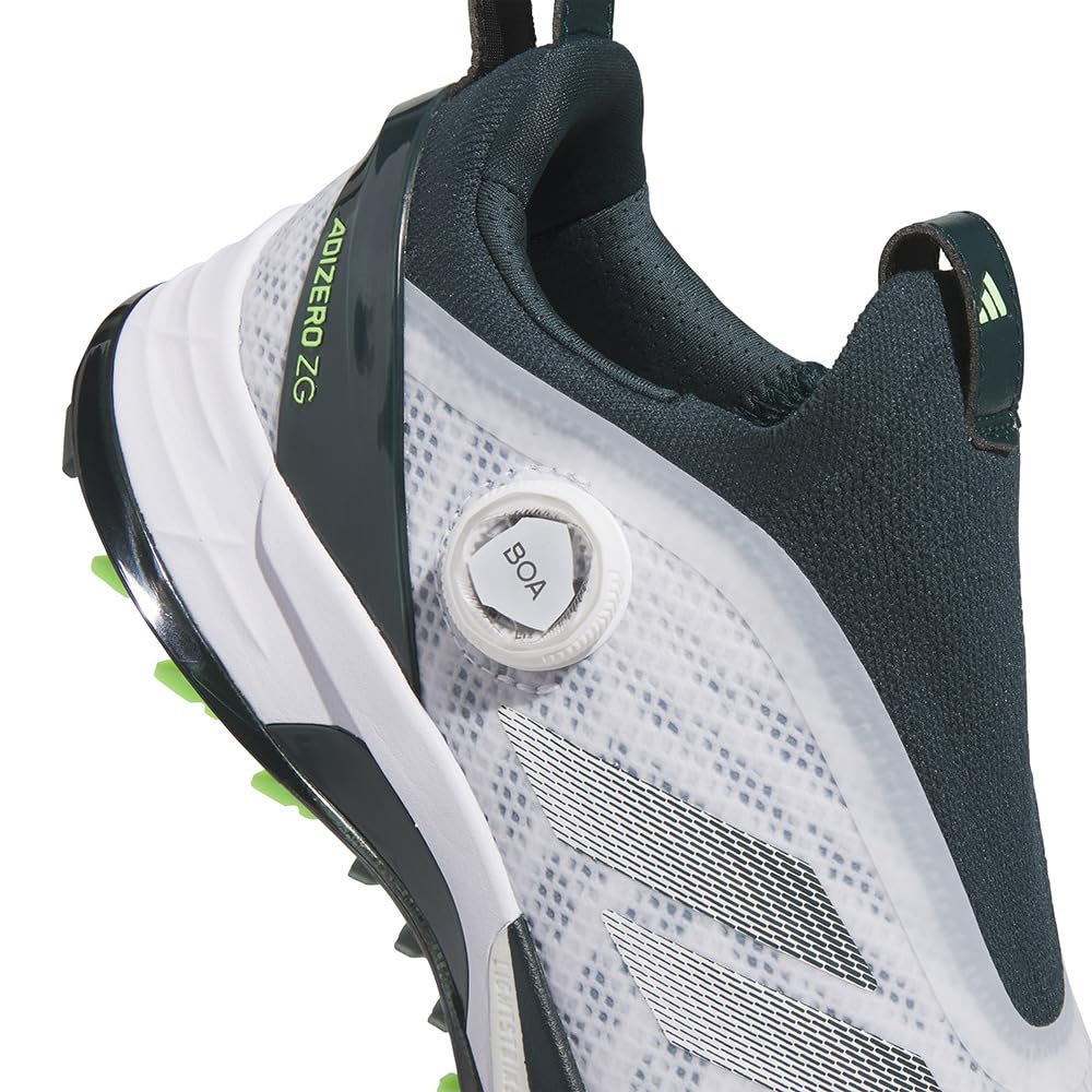 Adidas Golf Adizero Zed Z 25 Boa Golf Size Cm Men's Shoes, White/Aurora Ivy/Lime Burst, 24.5