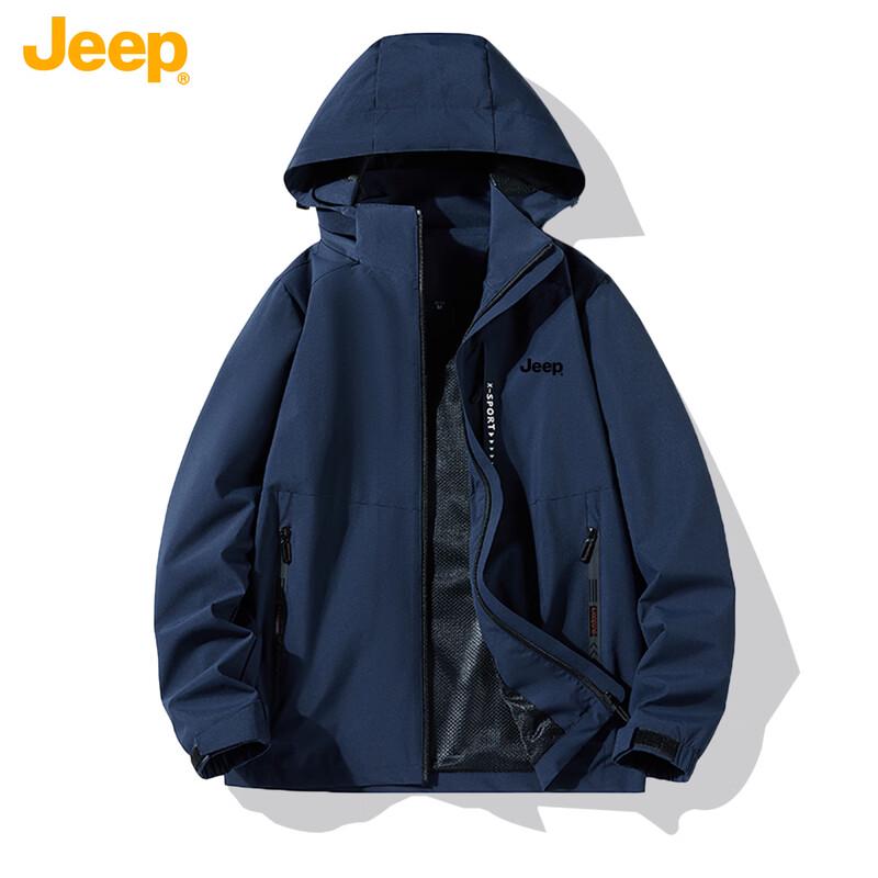 Jeep Unisex Japanese Style Casual Zip-Up Jacket