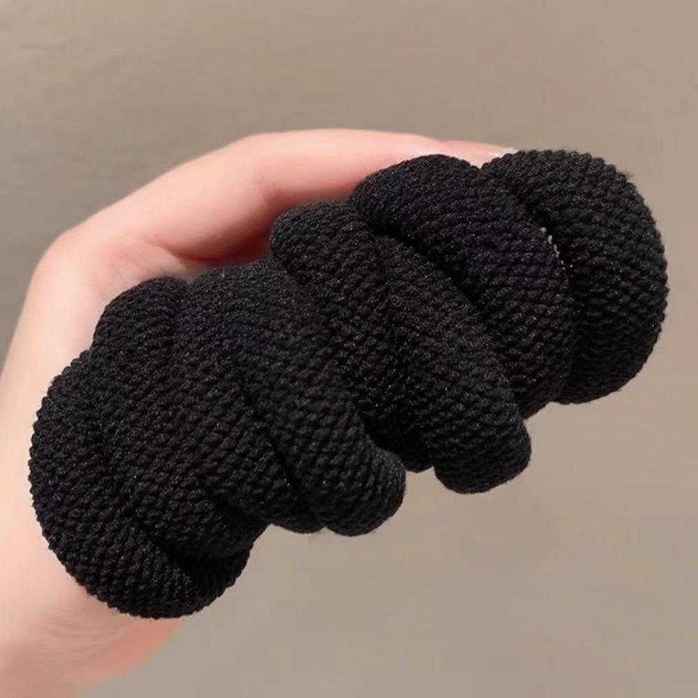5/10 Stück Mixfarbe Hohelastische Dicke Haargummis, Weiche Haarschonende Haargummis Zufällige Farbe