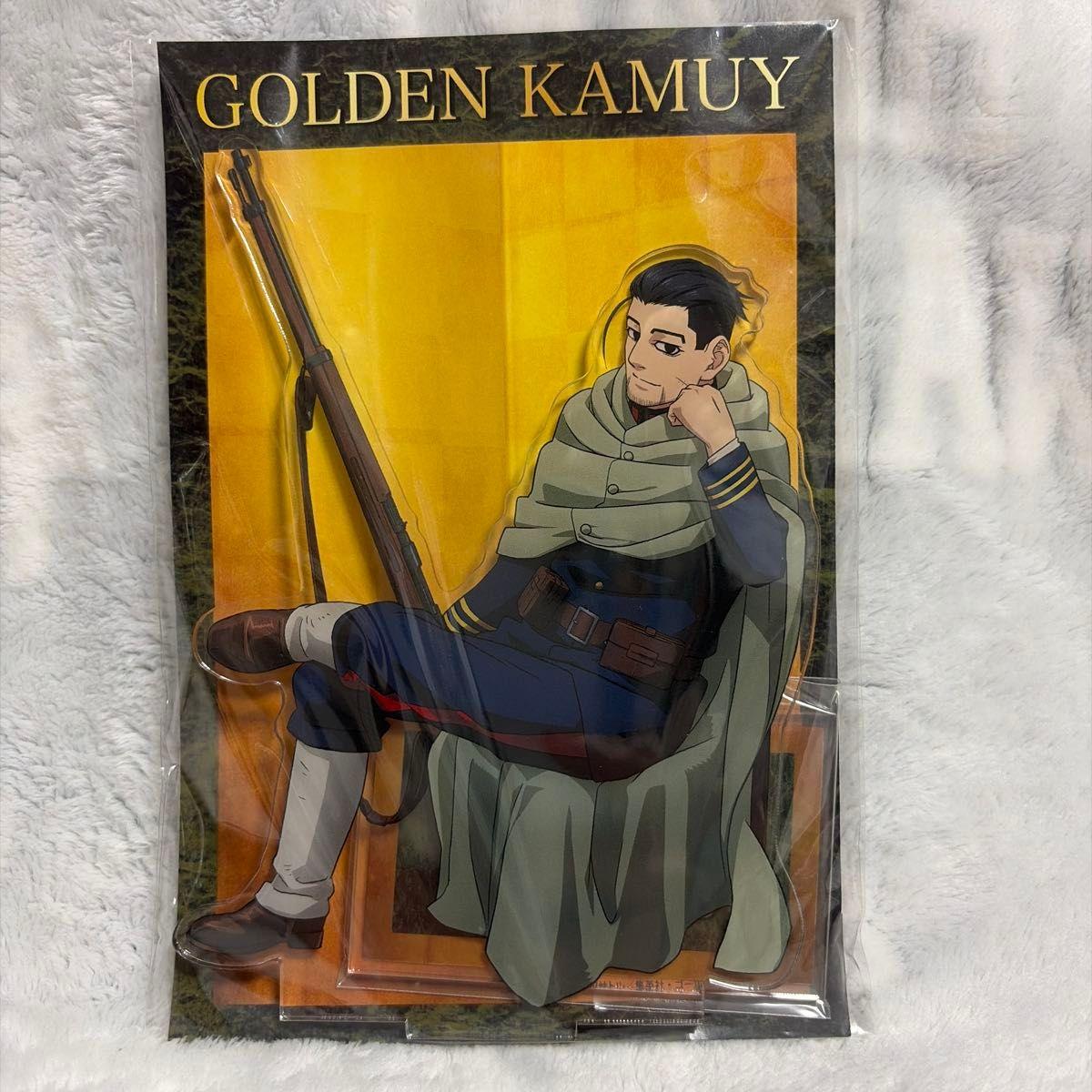 Used Golden Kamuy Hyakunosuke Ogata Military Bromide Pattern Big Acrylic Stand