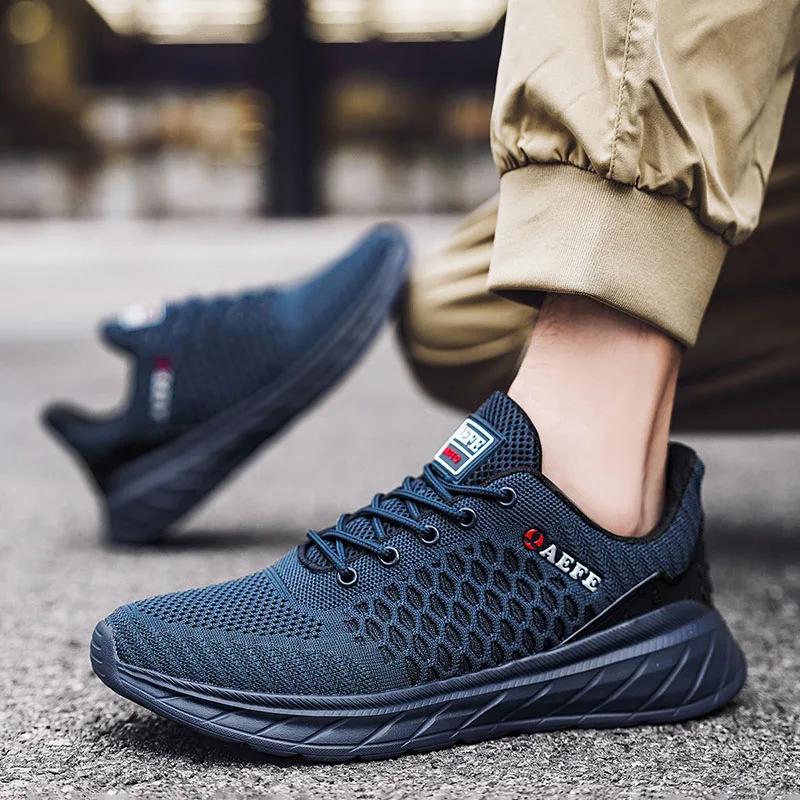 Summer Lightweight Men Running Shoes Men Mesh Walking Sport Tenis Shoes Breathable Casual Classical Fashion Anti Slip Sneakers