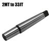 2MT to 33JT Drill Chuck Mandrel MT2 JT33 for Morse Taper Shank Spindle Bore CNC Metalworking Industrial Workholding Tool