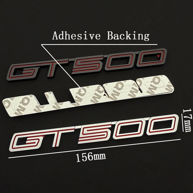 AGET4 3D Metal Car Sticker GT Rear Trunk Fender Logo Badge Emblem Decals For Ford Mustang Shelby GT GT350 GT500 Parts Accessories