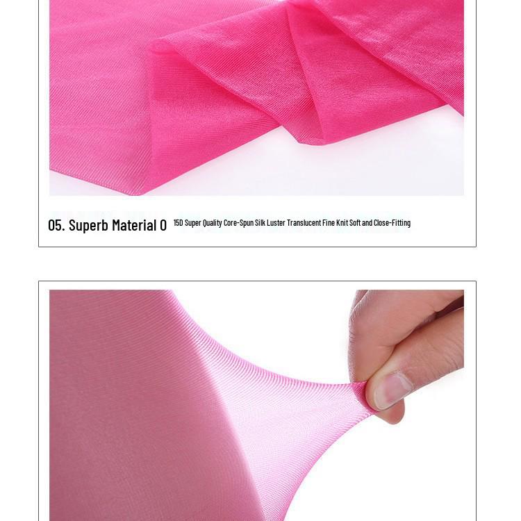 Mint Green Ultra-Thin Candy Color Stockings - White & Black Sexy Plus Size Summer Pantyhose for Women, Breathable