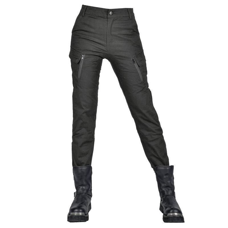 Motorcycle Four-season Anti-drop Riding Pants, Retro Casual Breathable High-waisted Female Knight Locomotive Anti-drop Pants