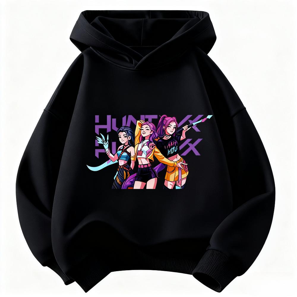 K-Pop Demon Hunter Kids Hoodie Boys and Girls Clothing Autumn and Winter Warm Fashionable Versatile Kids Hoodie