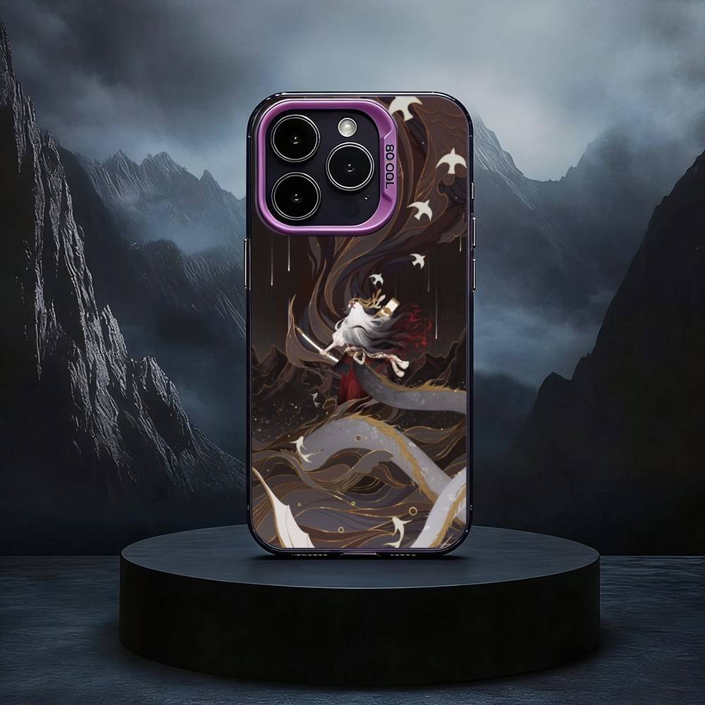 Cool O-Onmyoji Game Black Candy silver phone case Phone Case For iPhone17,16,15,14,13,12,11 Plus,Pro Max