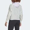 adidas Chaqueta Deportiva con Capucha y Bolsillo Canguro Color Block para Mujer Chaqueta Lunares-Verde FI0585