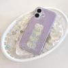 Purple Cake Candle Compatible iPhone 14/15/16/17 Pro Max Protective Chain Case