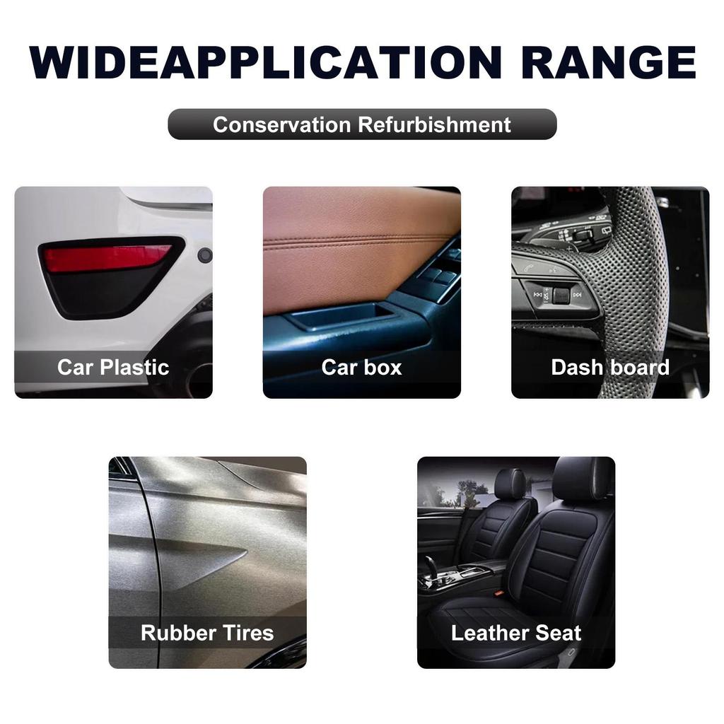 Homonth Car Interior Dry Cleaning Agent (100ml + Sponge) - Car Cleaning, Refurbishing, and Stain Removal