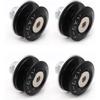 Taiss Bumper Quick Release (Black),Front Rear Bumper Holders Quick Release Kit(4 Quick Release Tabs with 12 O-rings),with Washer and Stainless Steel