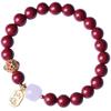 Genuine Purple Gold Sand Cinnabar Bracelet for Women - Year of Birth Gift with Fu Card