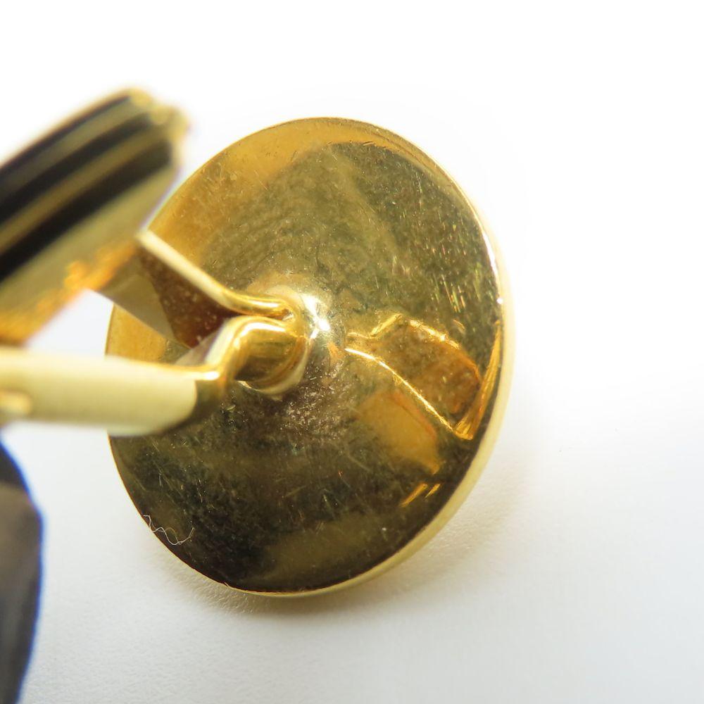 Used Dunhill Cuffs Metal Gold Silver One Side Only