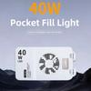 40W Power Handheld Fill Light With Fan Camera Top Light Portable Selfie Lamp  Selfie Lighting