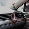 Car Vase Vent Clip, Car Vent Propagation, Mini Car Flower Vase Vent Clip, For Air Vent Charm Auto Interior Wooden Ornament