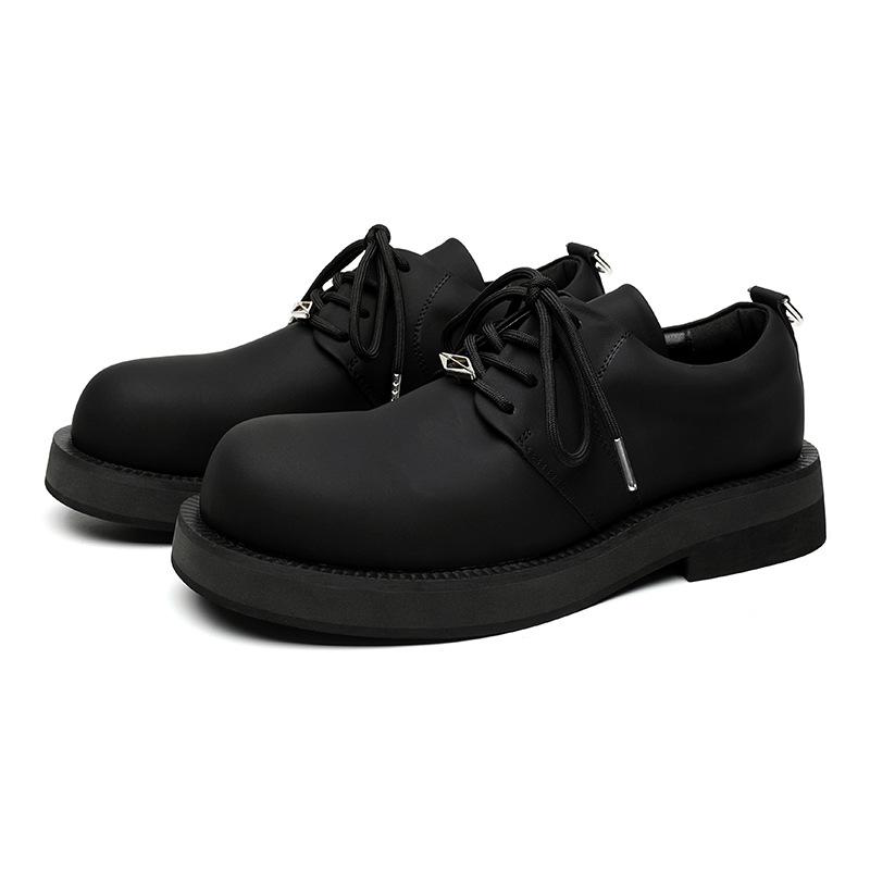 Leather shoes men's heightening British business casual shoes black commuter platform big head derby shoes 9791-R