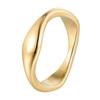 New Geometric Bamboo Ring Electroplated Stacked with High-grade Element Ring Ring Women's Ins Titanium Steel Jewelry